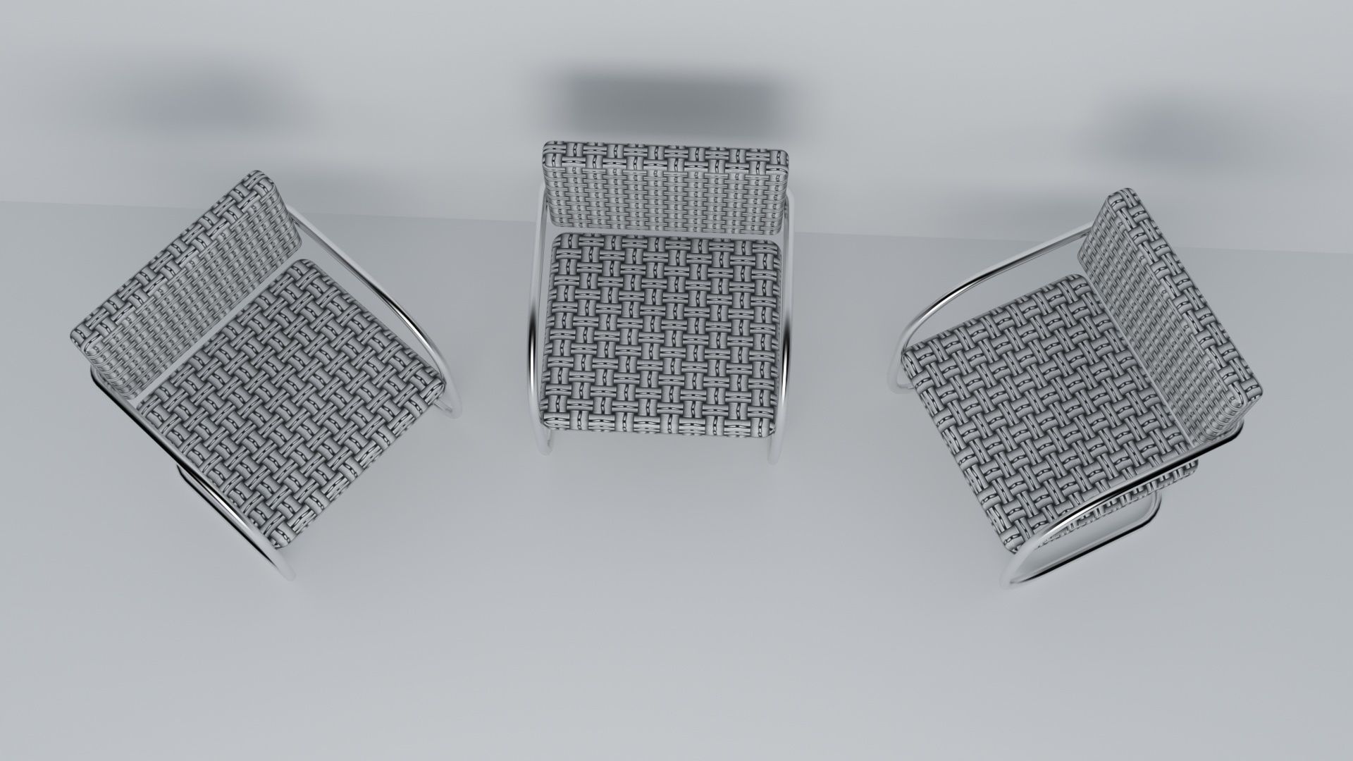 Modern 3d Chair Low-poly 3D model_5