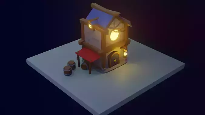 Viking House High Poly