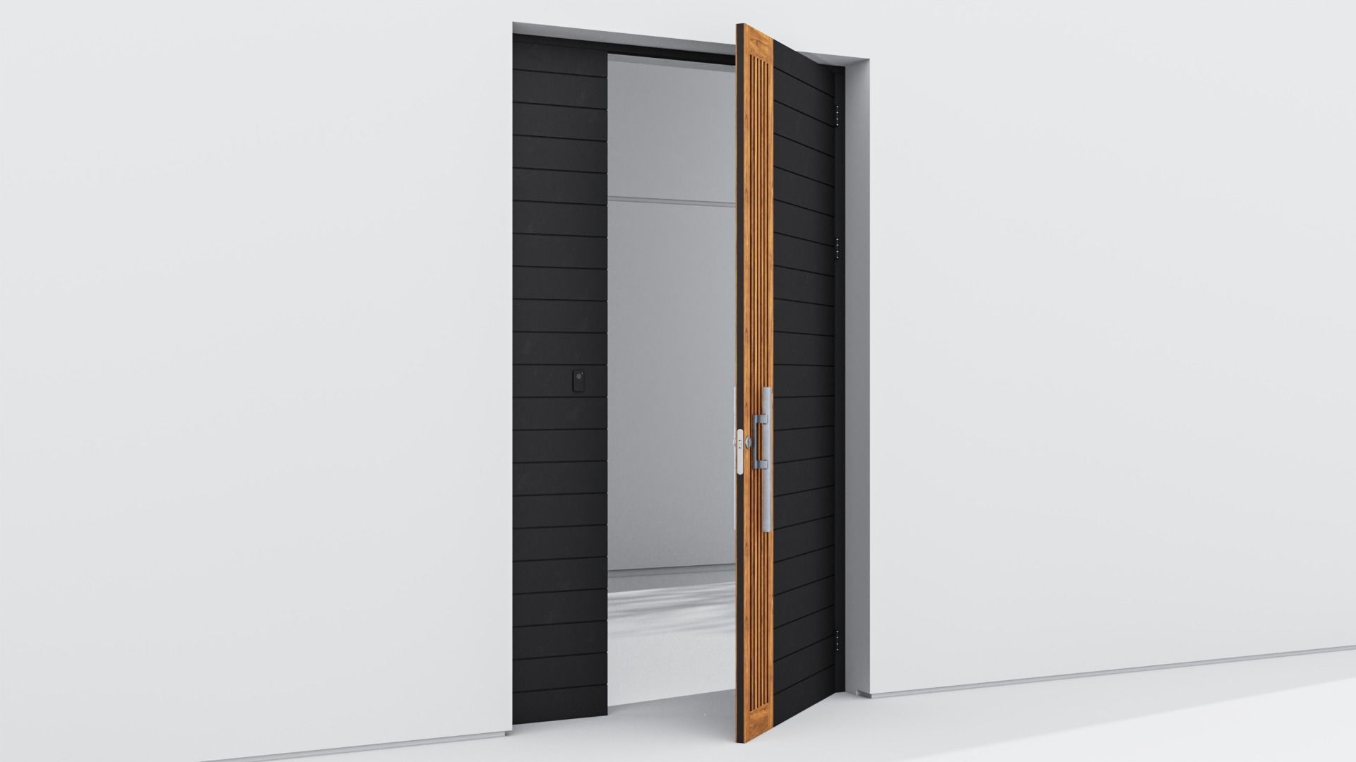 Aluminium door 77 3D model_3