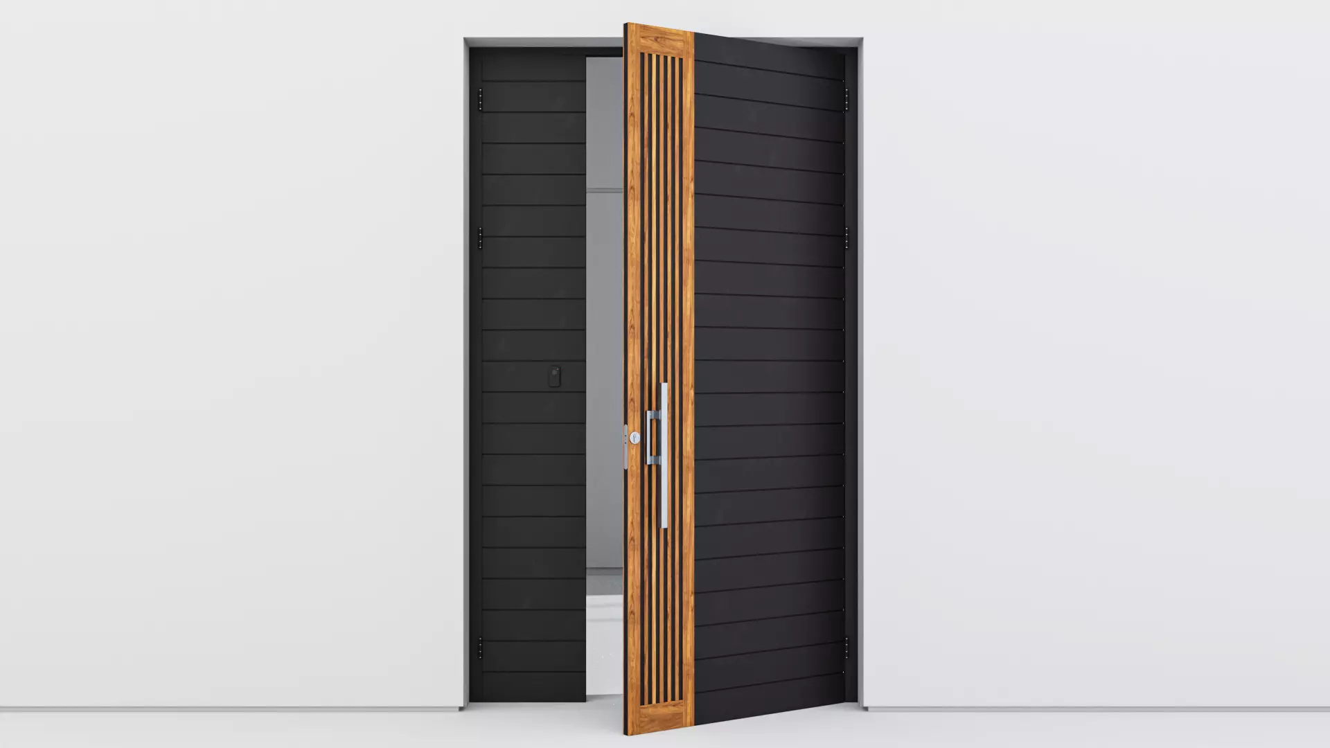 Aluminium door 77 3D model_0