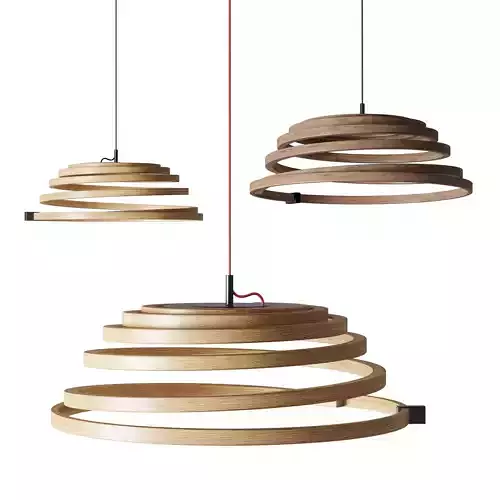 Aspiro 8000 hanglamp Secto Design Low-poly 3D model