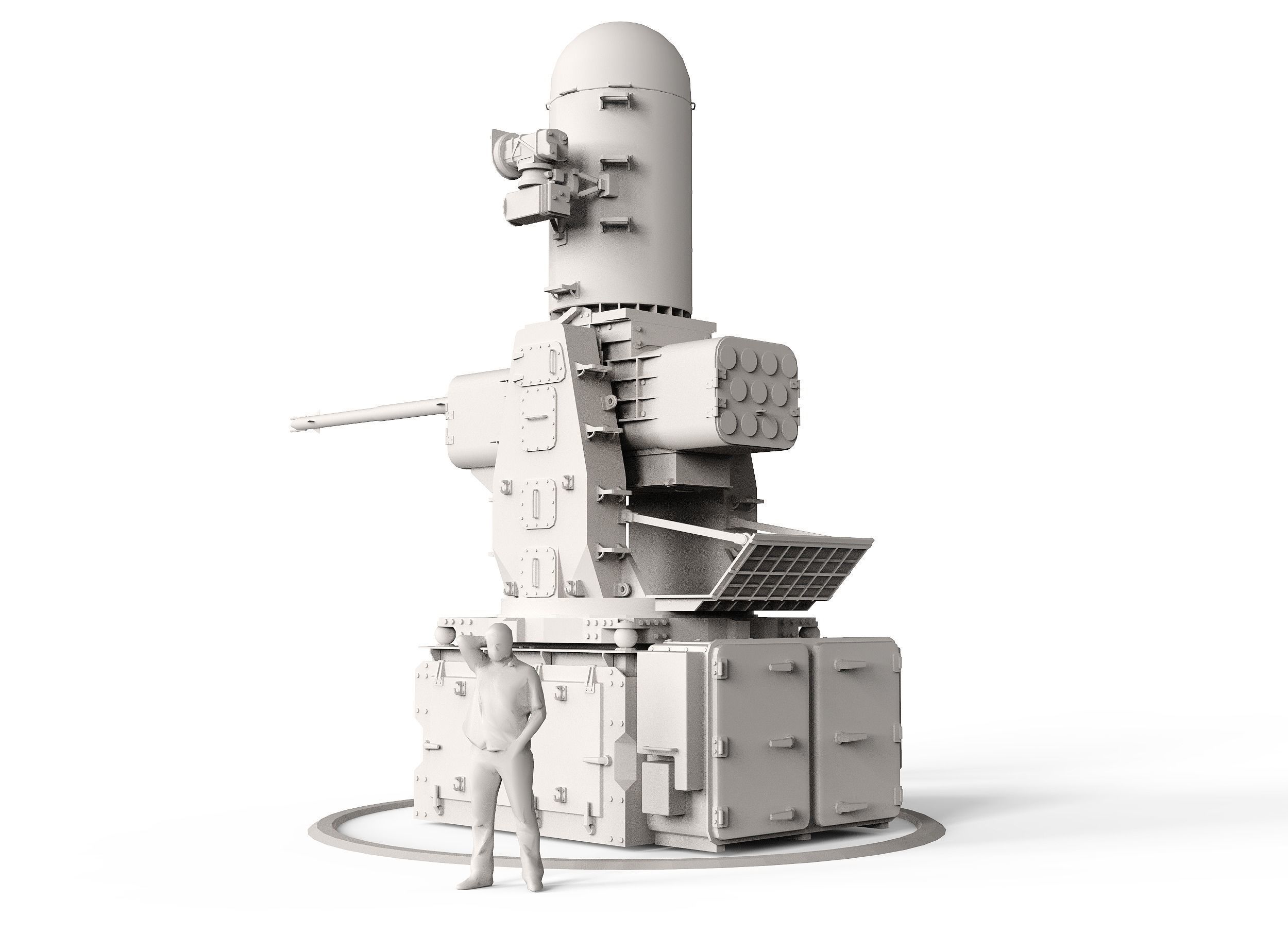 Mk 15 Mod 31 SeaRAM 3D model_7