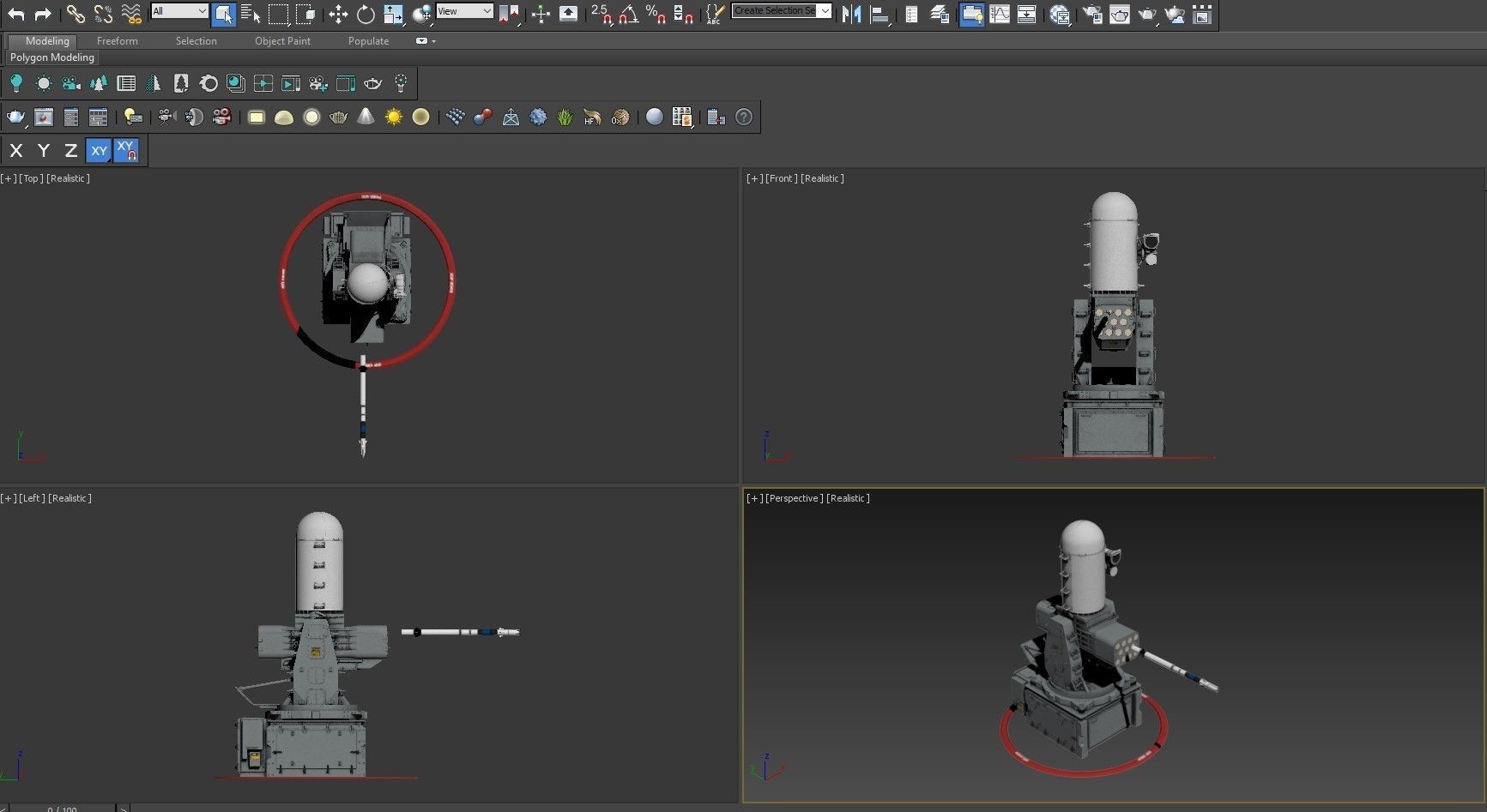 Mk 15 Mod 31 SeaRAM 3D model_11