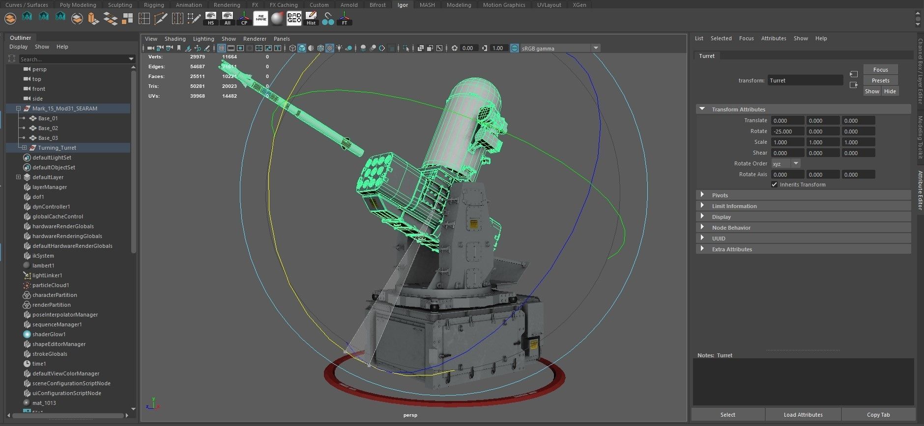 Mk 15 Mod 31 SeaRAM 3D model_13