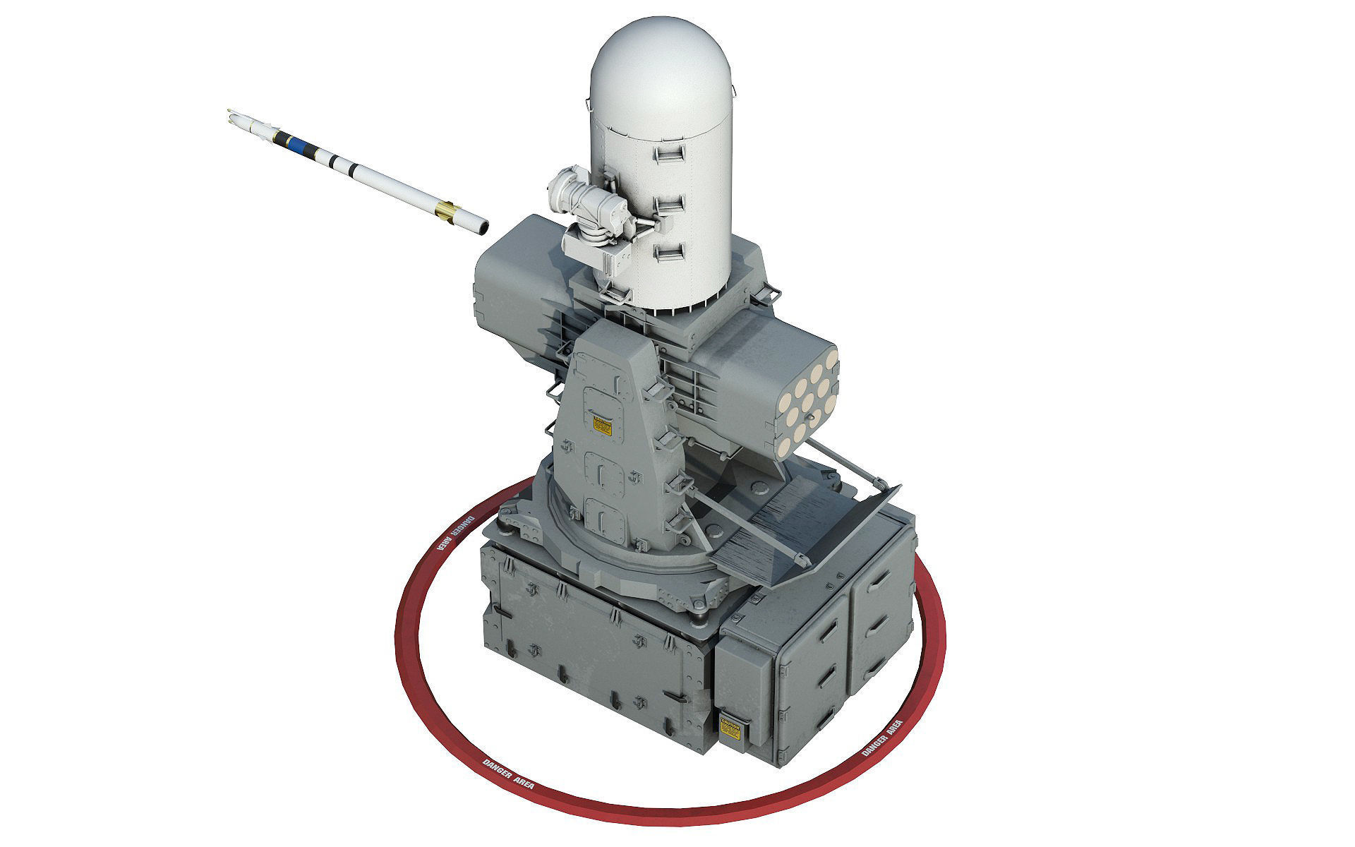 Mk 15 Mod 31 SeaRAM 3D model_4