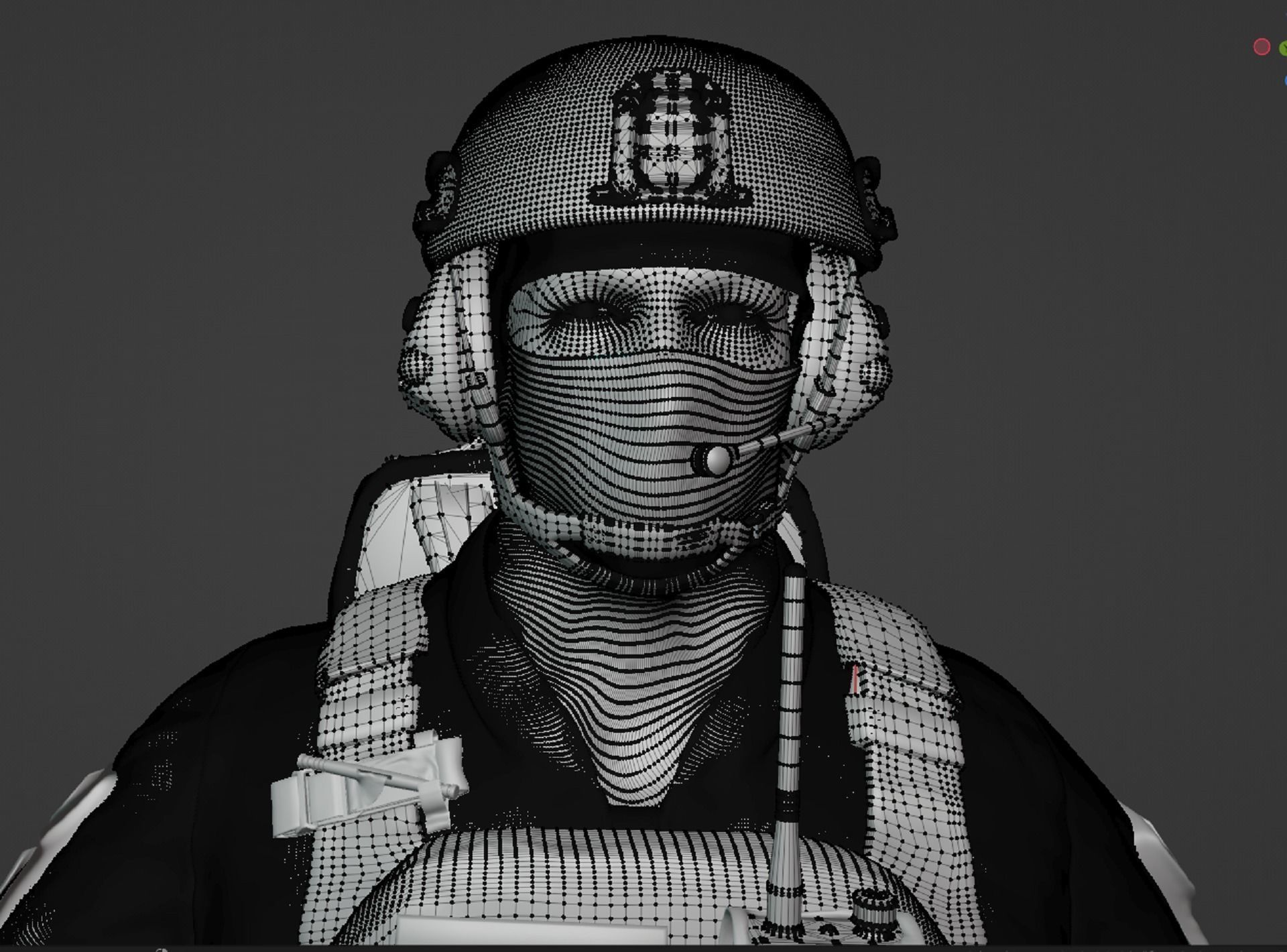 Ukrainian soldier 3D model_5