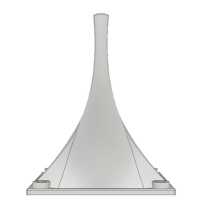 Flat nozzle for 120mm fans 3D print model_11