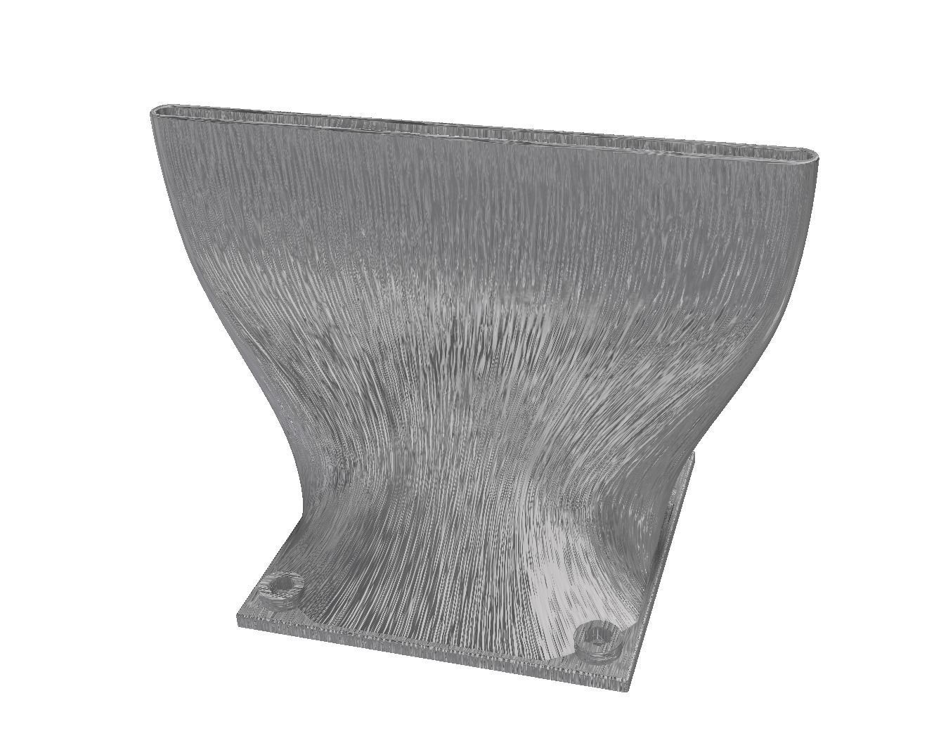 Flat nozzle for 120mm fans 3D print model_6