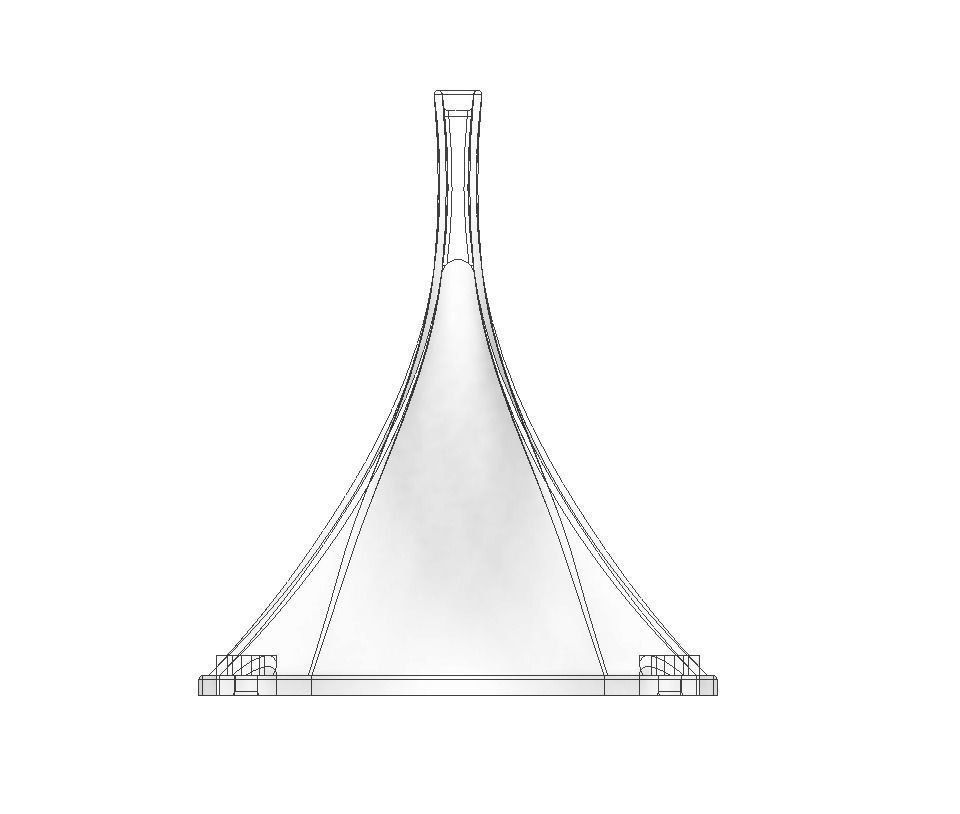 Flat nozzle for 120mm fans 3D print model_17