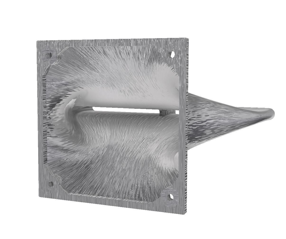 Flat nozzle for 120mm fans 3D print model_7