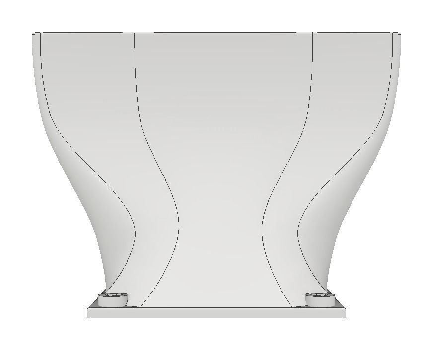 Flat nozzle for 120mm fans 3D print model_10