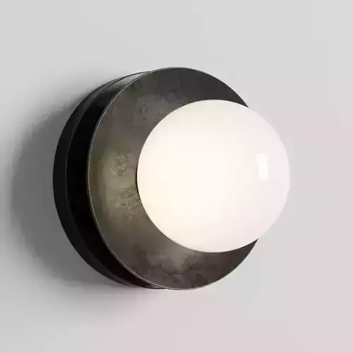 JULIEN 1 LIGHT BATH BRACKET IN AGED BRASS Low-poly 3D model