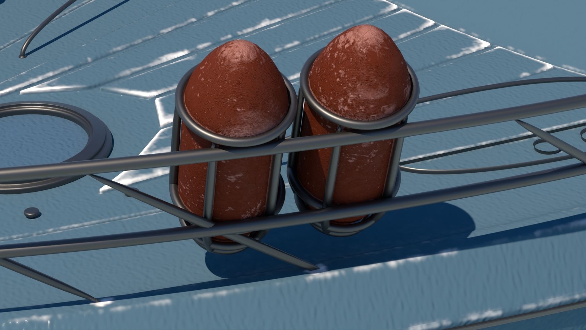 4k Common Sealine Yacht Low-poly 3D model_8