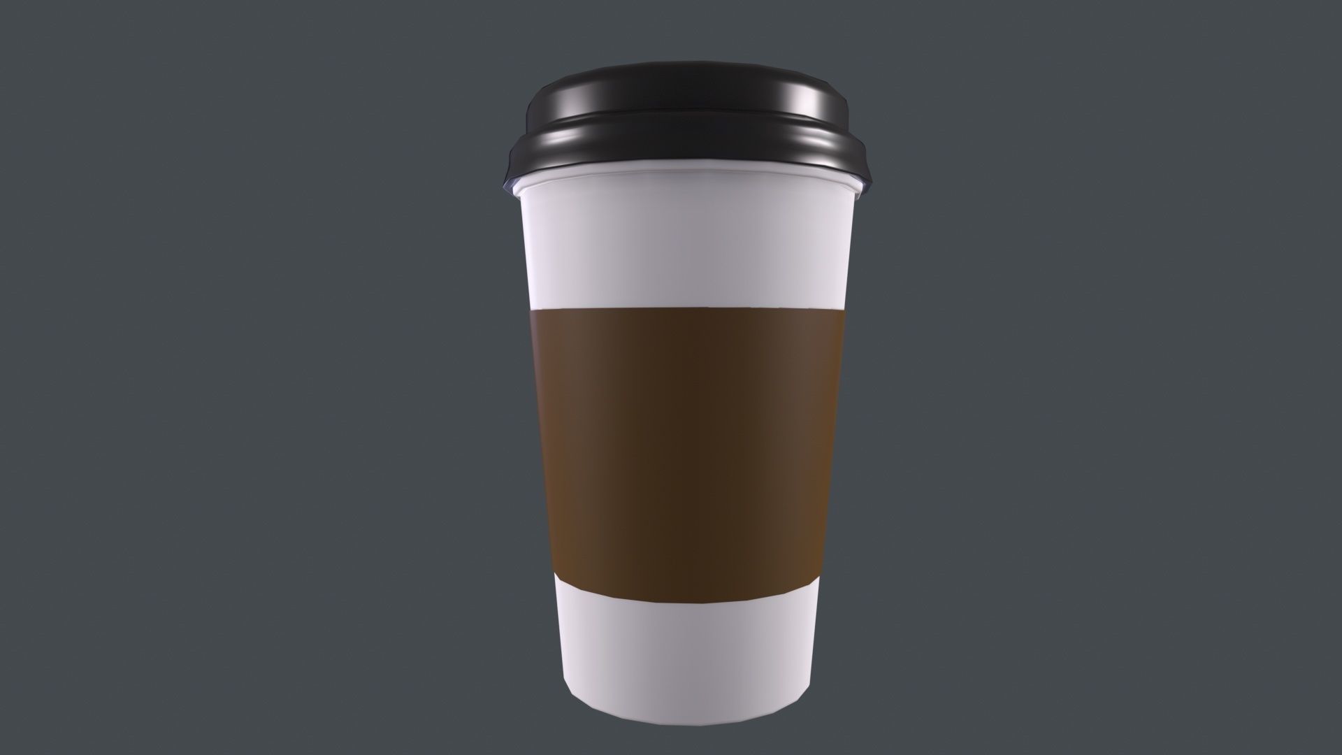 Coffee To Go Cup 3D Model Low-poly 3D model_2