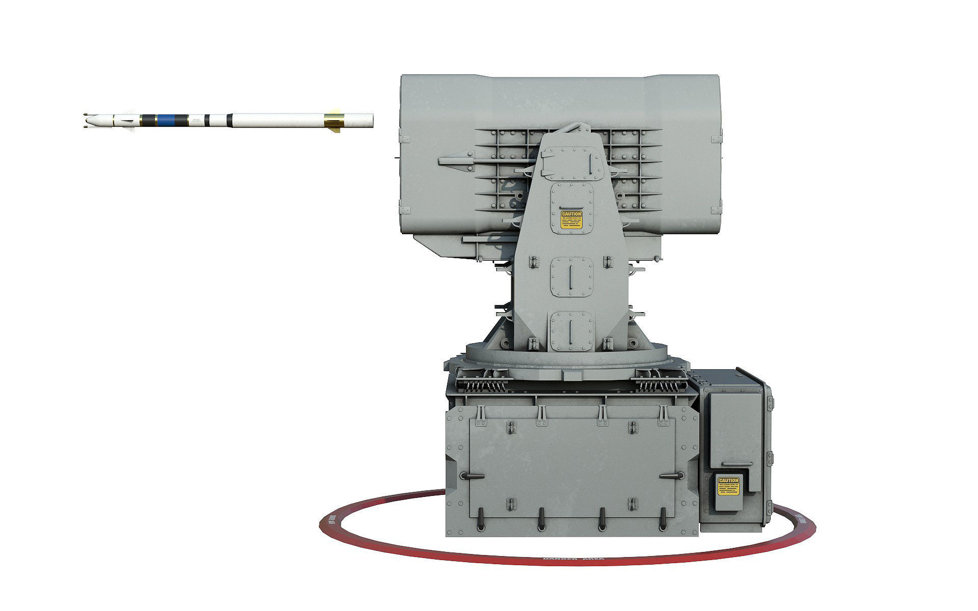 RIM 116 Rolling Airframe Missile 3D model_2