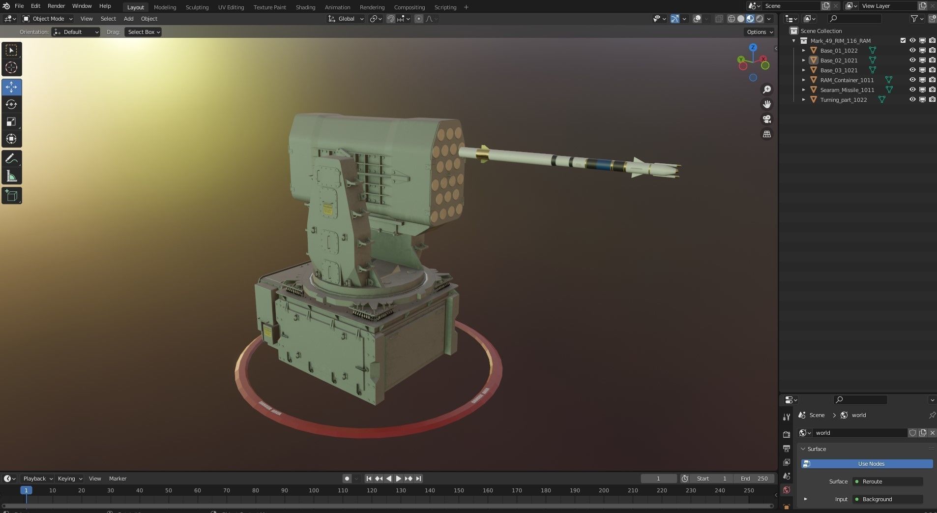 RIM 116 Rolling Airframe Missile 3D model_10