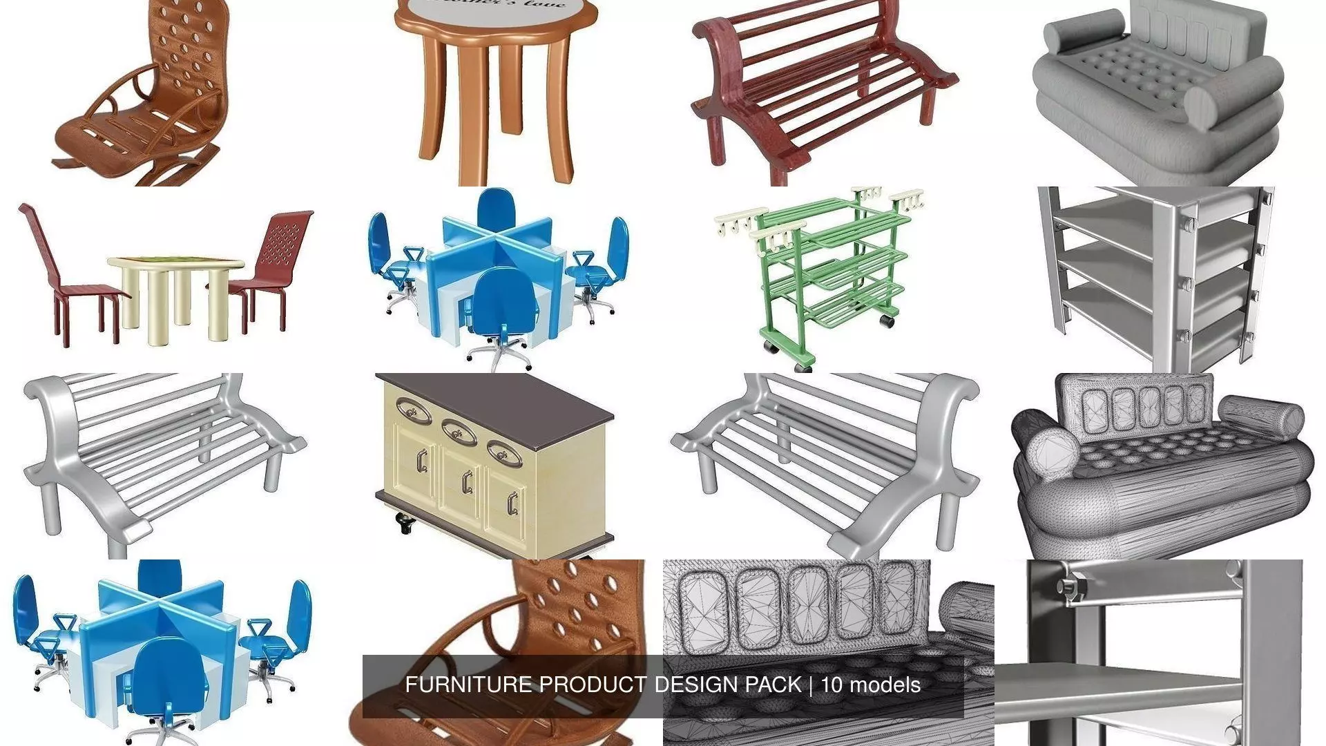 FURNITURE PRODUCT DESIGN PACK 3D Model Collection_0