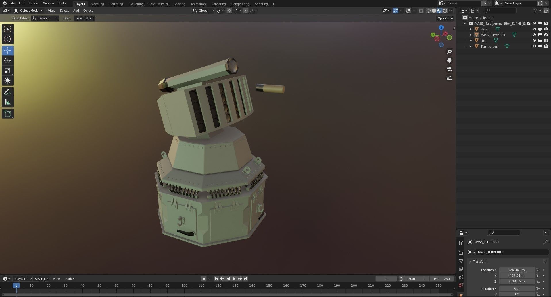 MASS Multi Ammunition Softkill System 3D model_8
