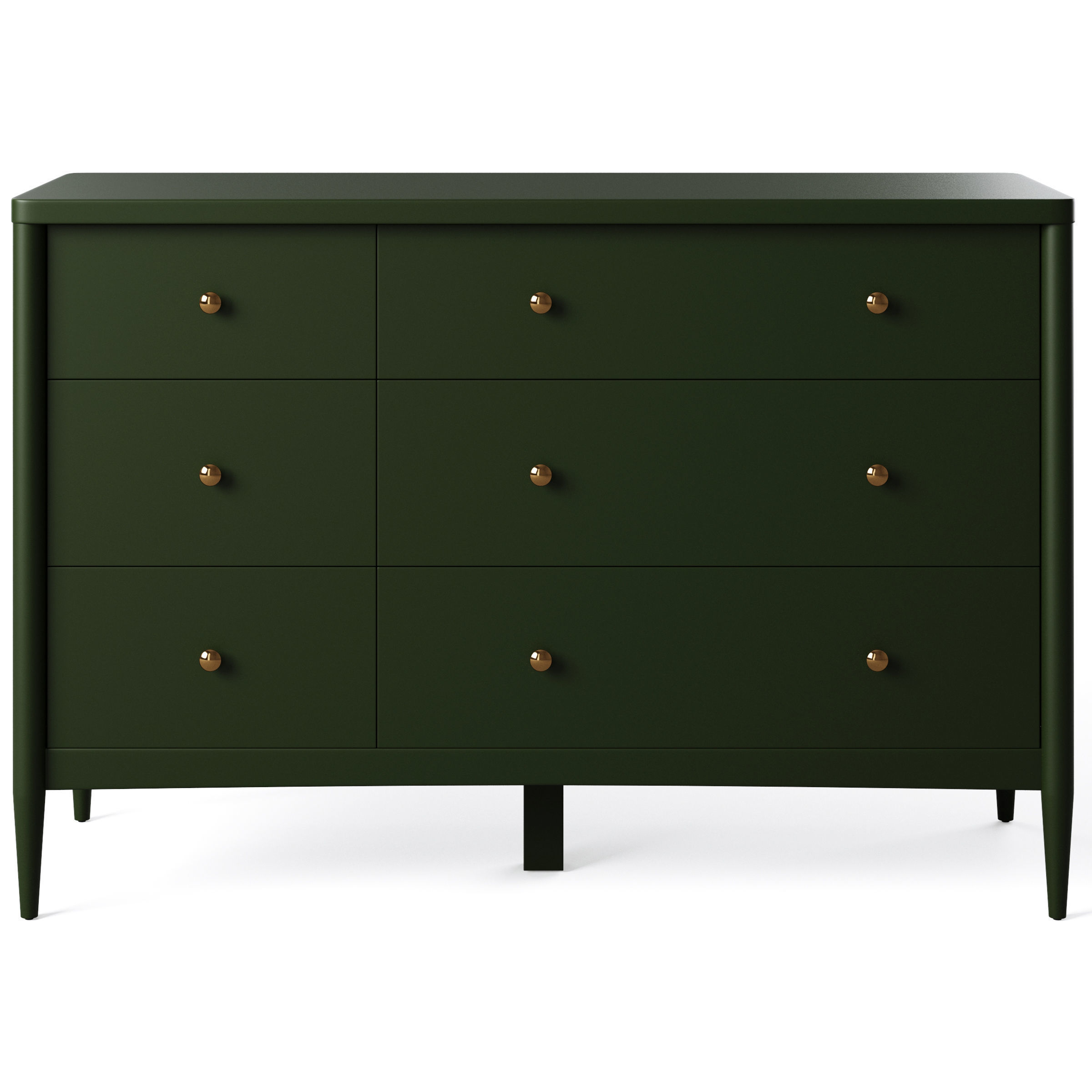 Kids Hampshire 6-Drawer Dresser 3D model_1