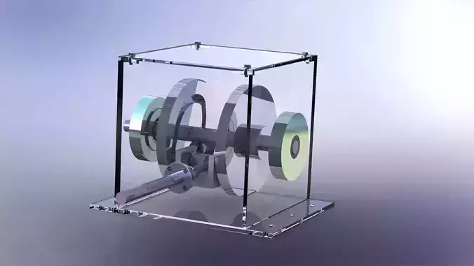 Cam and Follower Mechanism 3D model