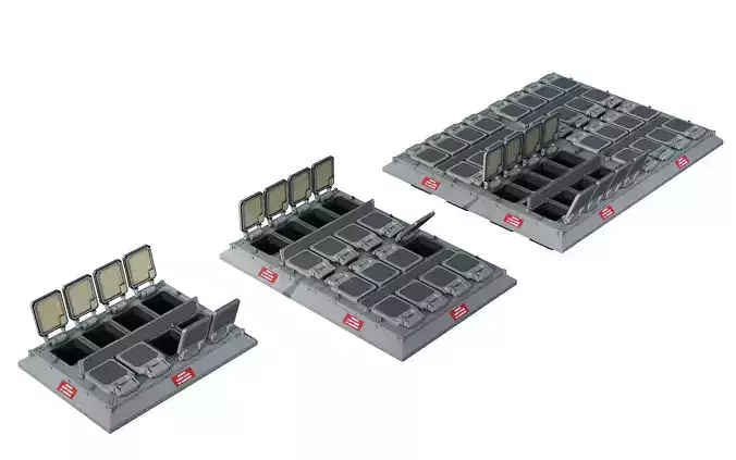Mark 41 Vertical Launching System    BGM 109 Tomahawk  3D model