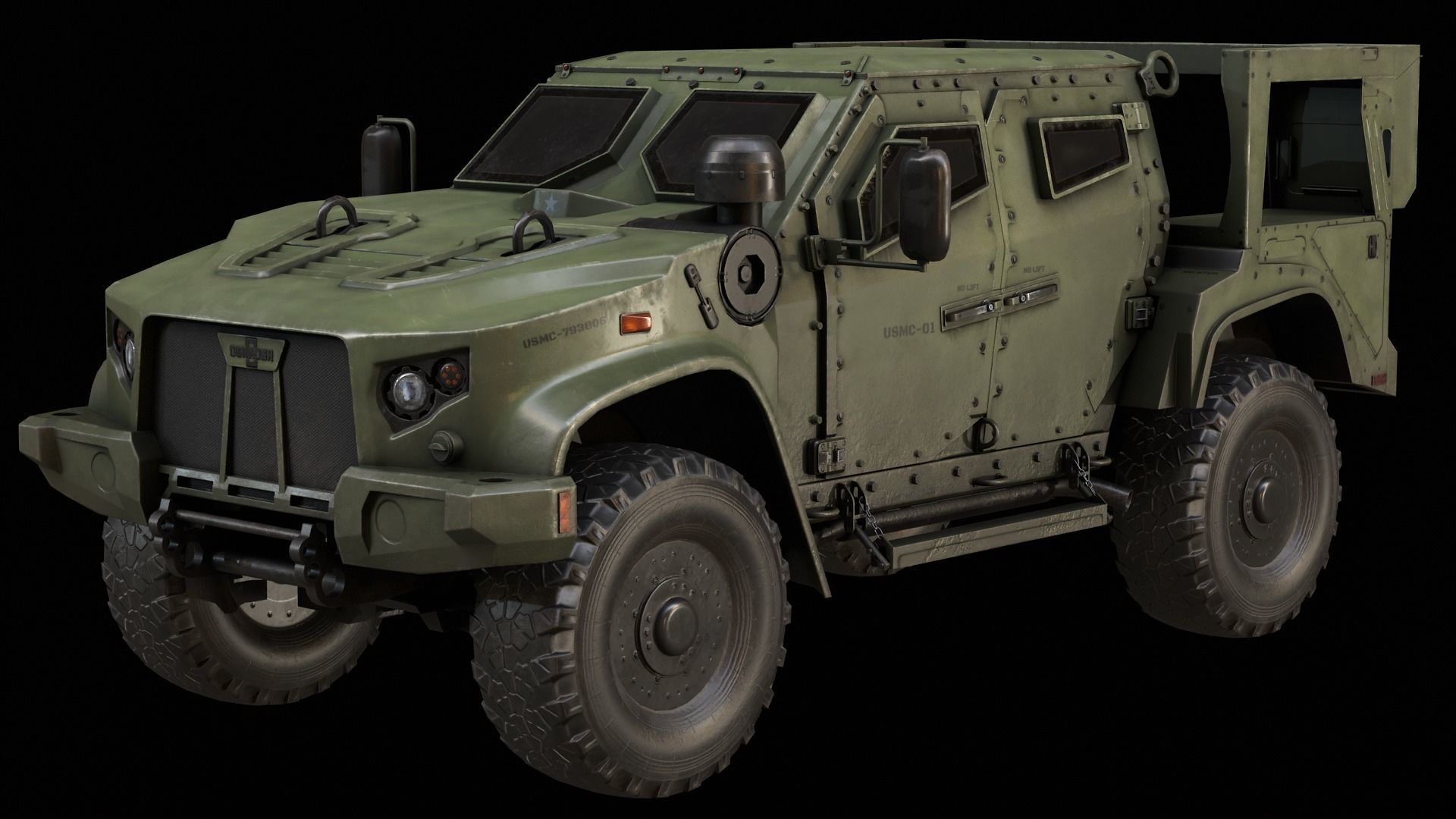 Oshkosh JLTV Low-poly 3D model Low-poly 3D model_5