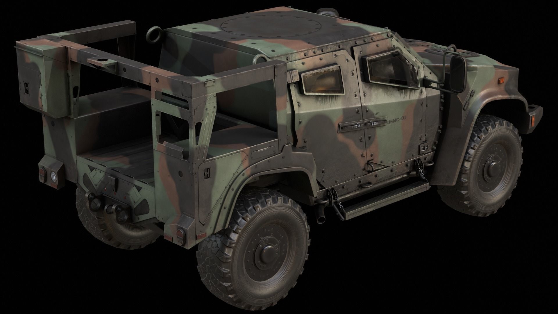 Oshkosh JLTV Low-poly 3D model Low-poly 3D model_9