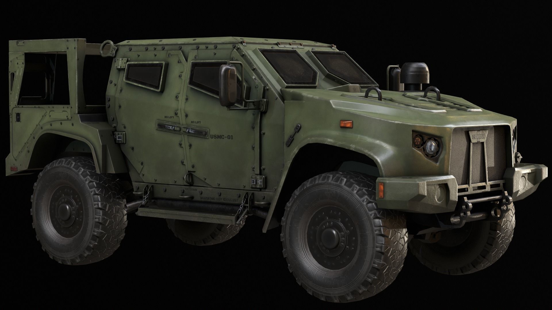 Oshkosh JLTV Low-poly 3D model Low-poly 3D model_7