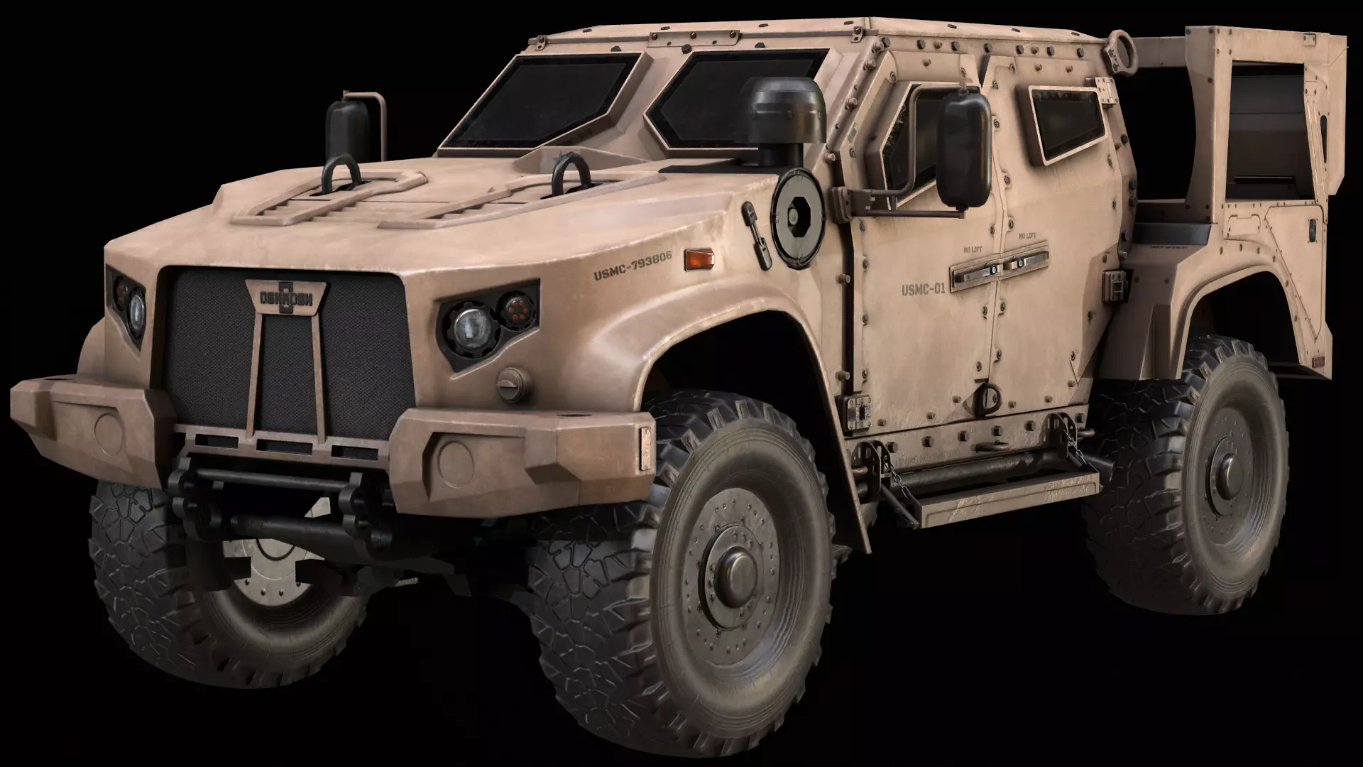 Oshkosh JLTV Low-poly 3D model Low-poly 3D model_0