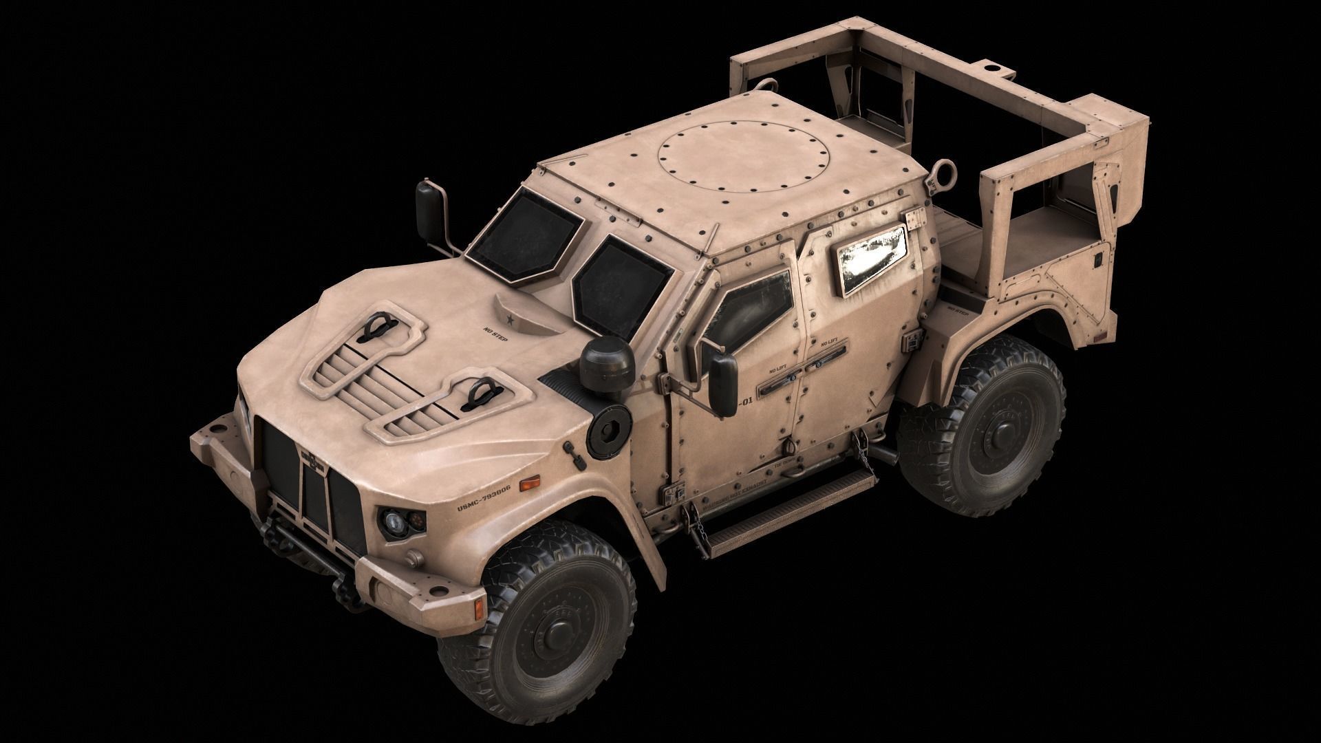 Oshkosh JLTV Low-poly 3D model Low-poly 3D model_4