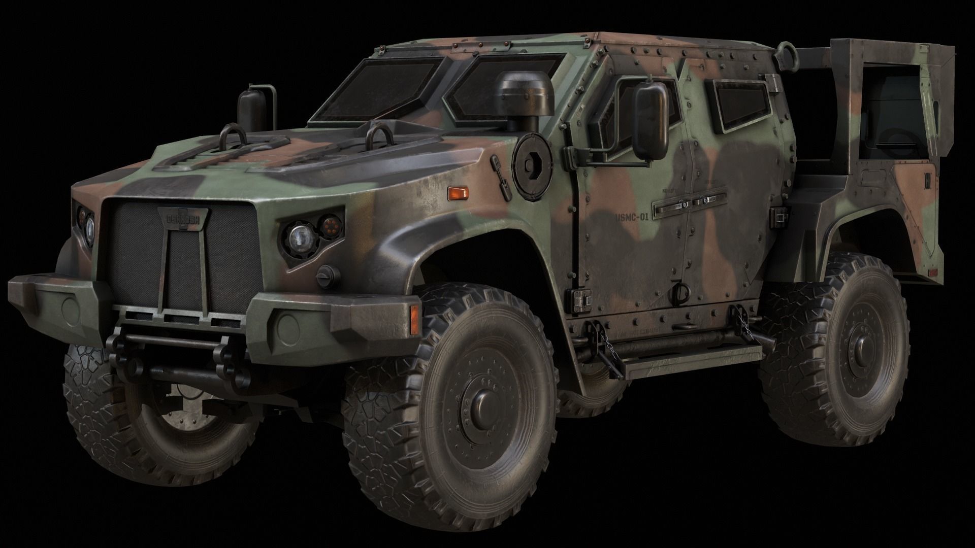 Oshkosh JLTV Low-poly 3D model Low-poly 3D model_8