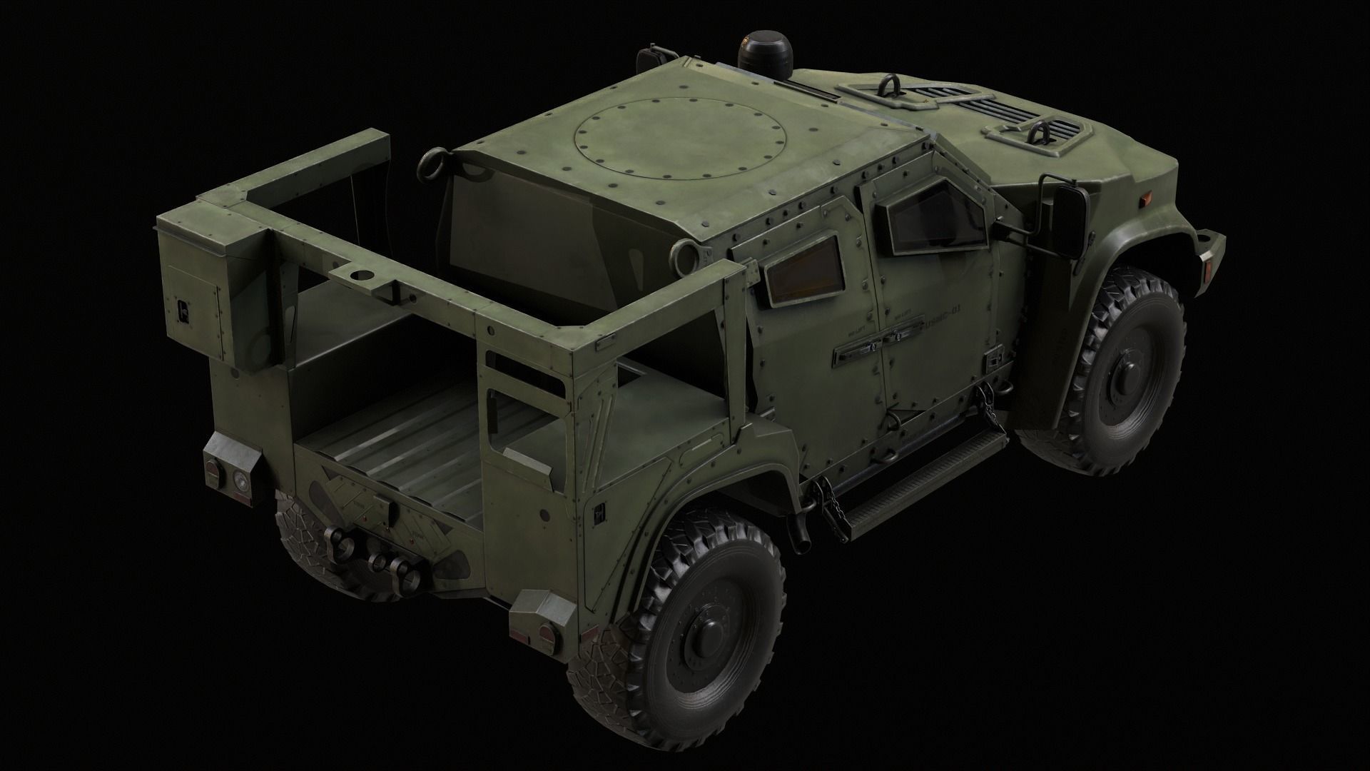 Oshkosh JLTV Low-poly 3D model Low-poly 3D model_6