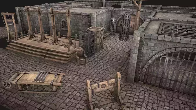 Medieval Prison Constructor Torture Room