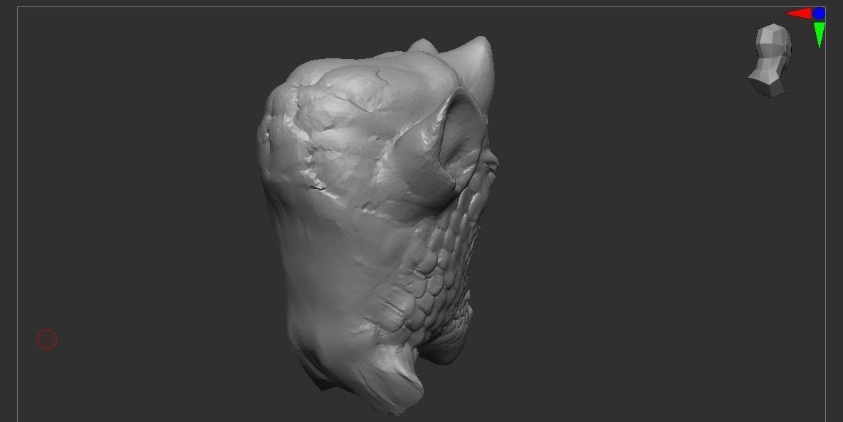 Beast Head 3D model_7