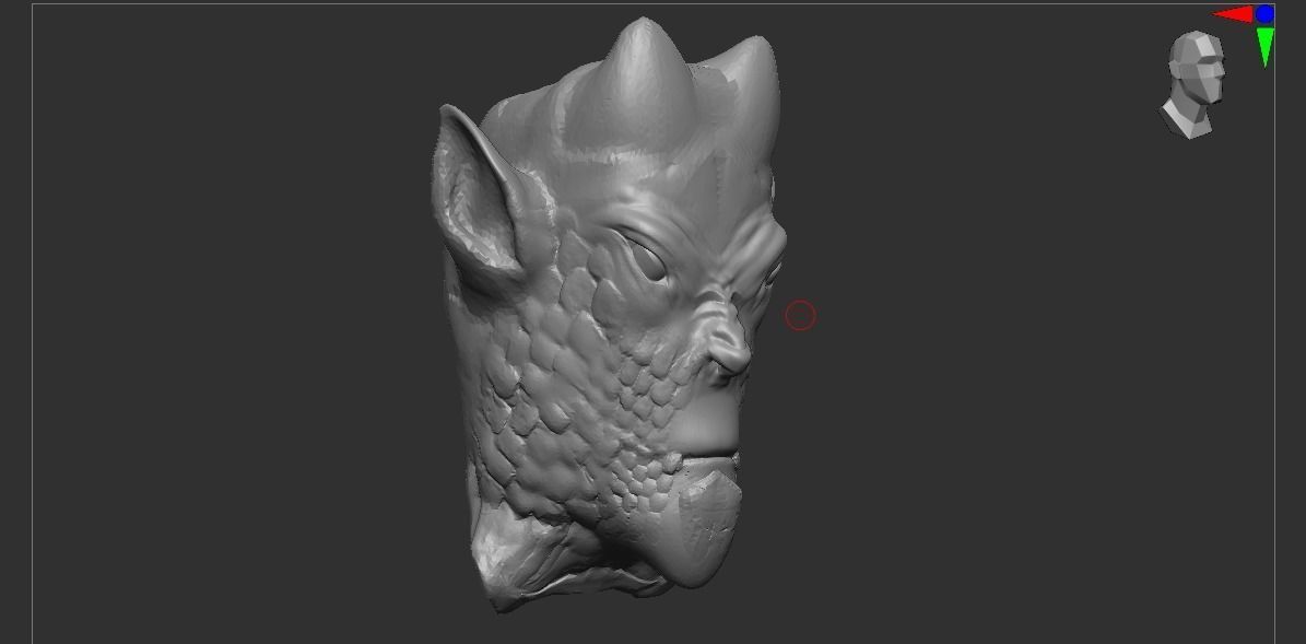 Beast Head 3D model_1