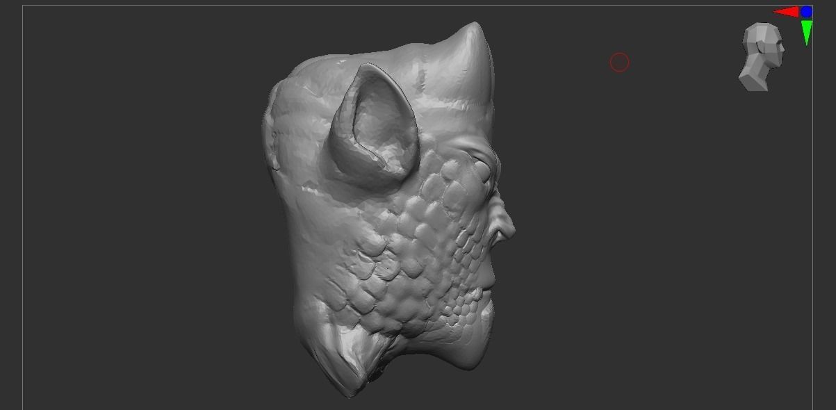 Beast Head 3D model_2