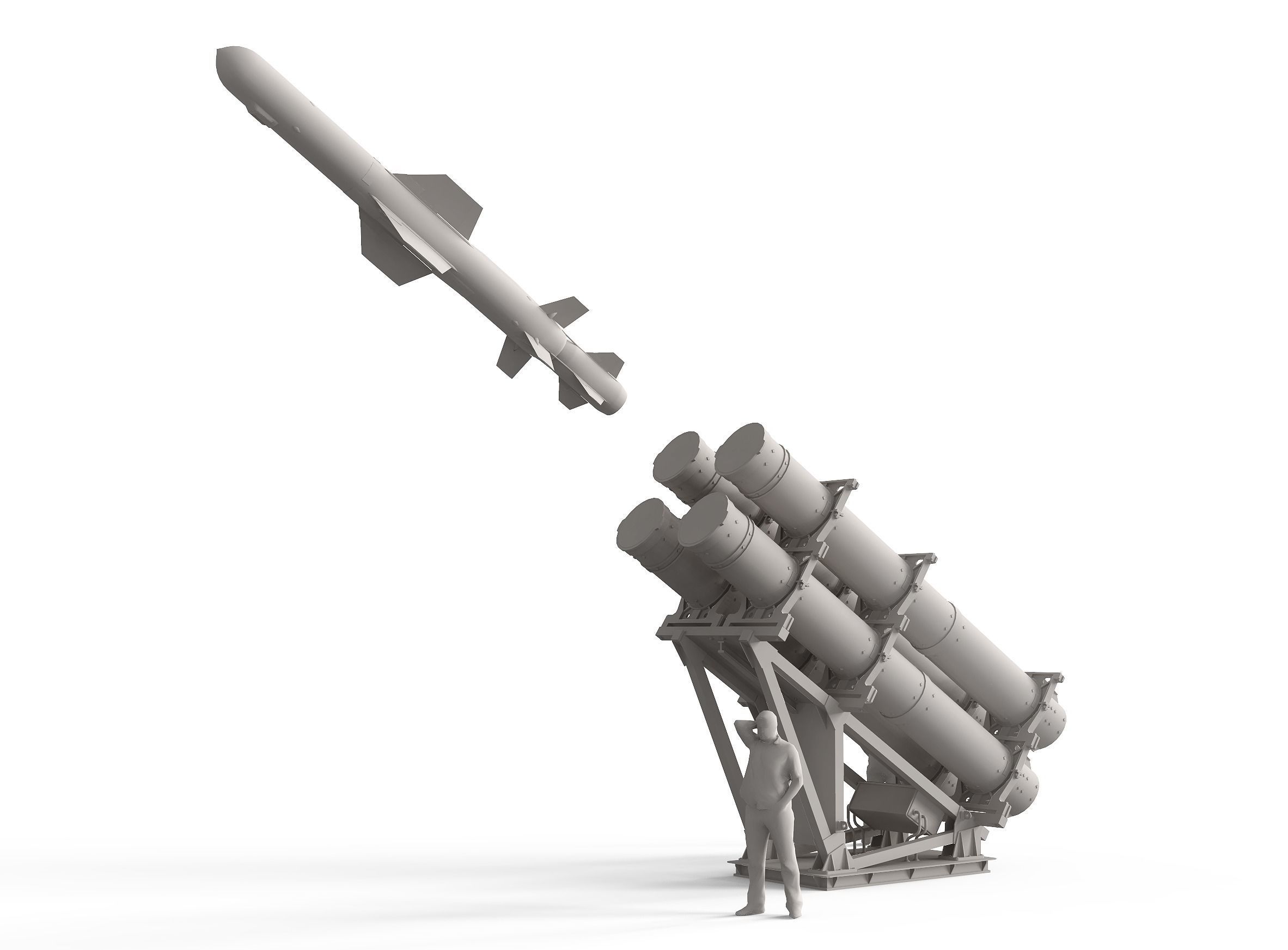Mark 141  RGM 84 Harpoon 3D model_4