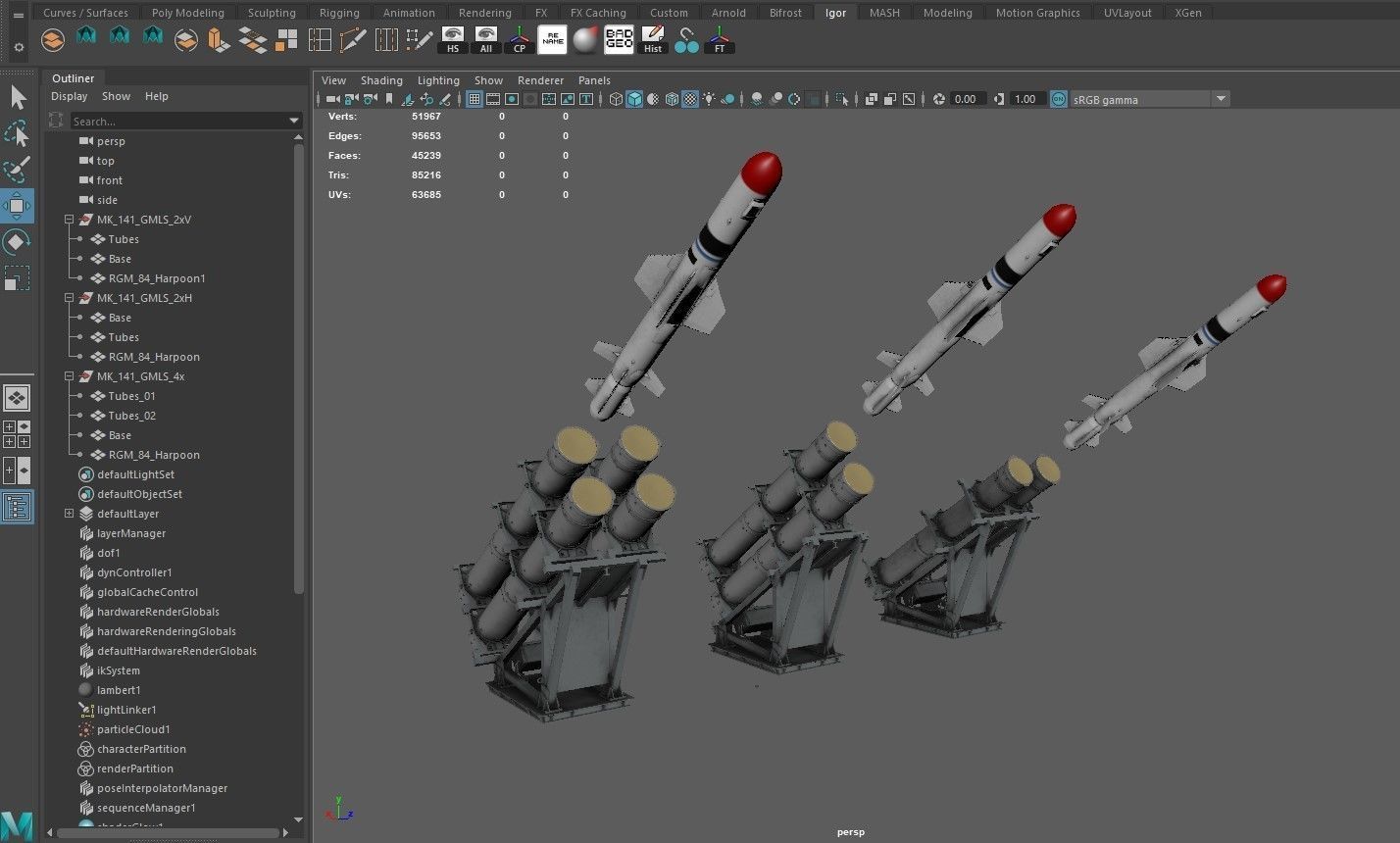 Mark 141  RGM 84 Harpoon 3D model_14