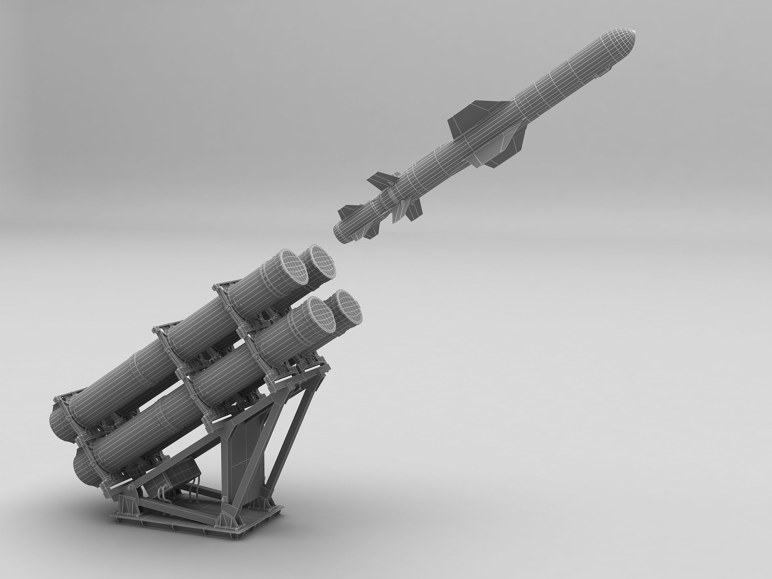 Mark 141  RGM 84 Harpoon 3D model_7
