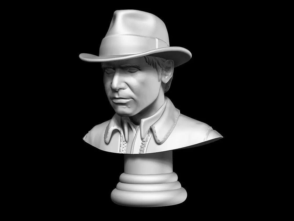 Indiana Jones Bust 3d digital download 3D print model_0