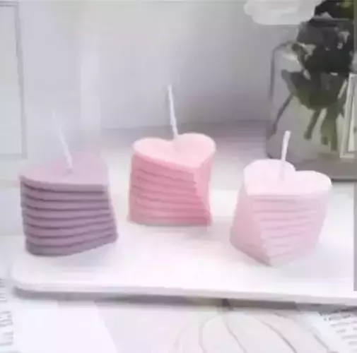 Candle heart for silicon mold