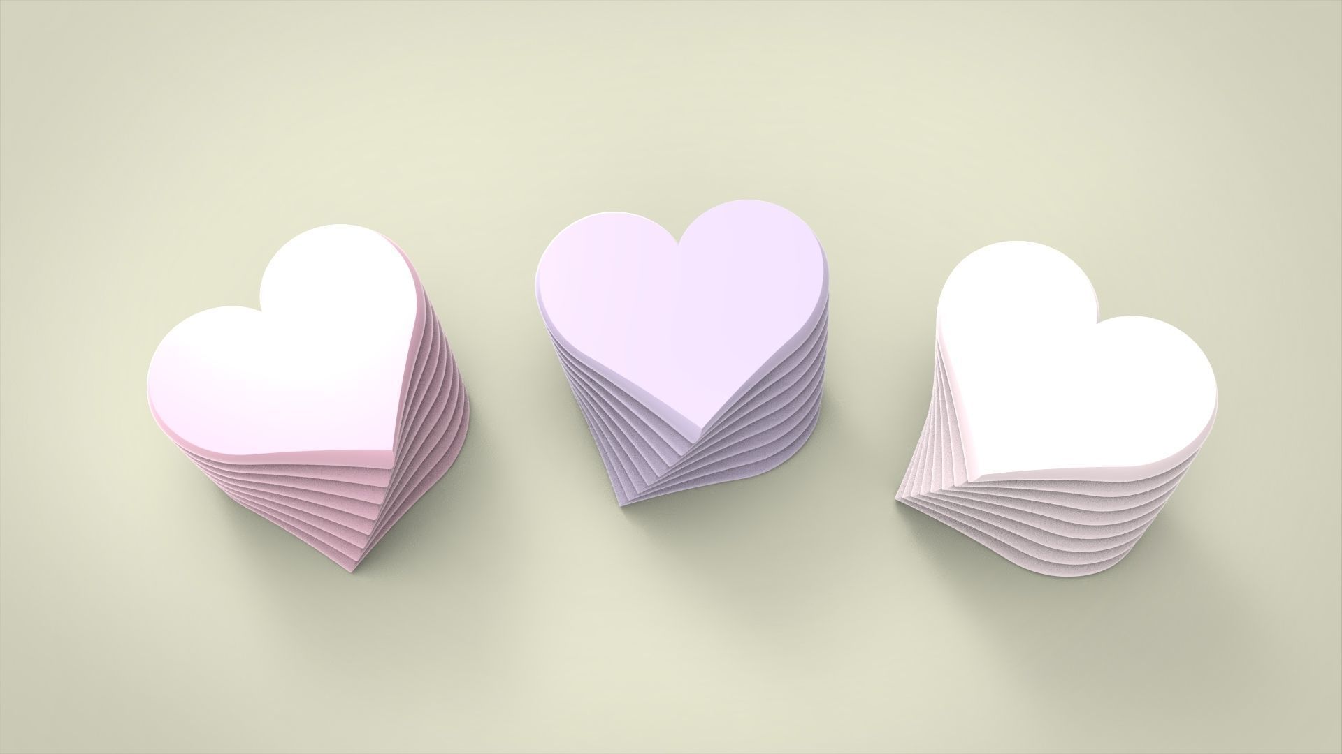 Candle heart for silicon mold 3D print model_2