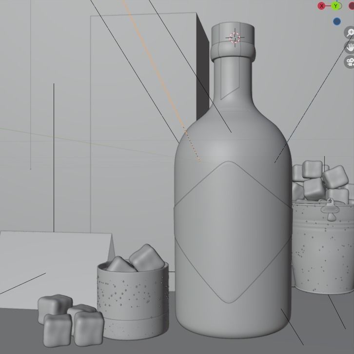 3D model Whisky Hard Liquor Bottle 3D model VR / AR / lowpoly CGTrader
