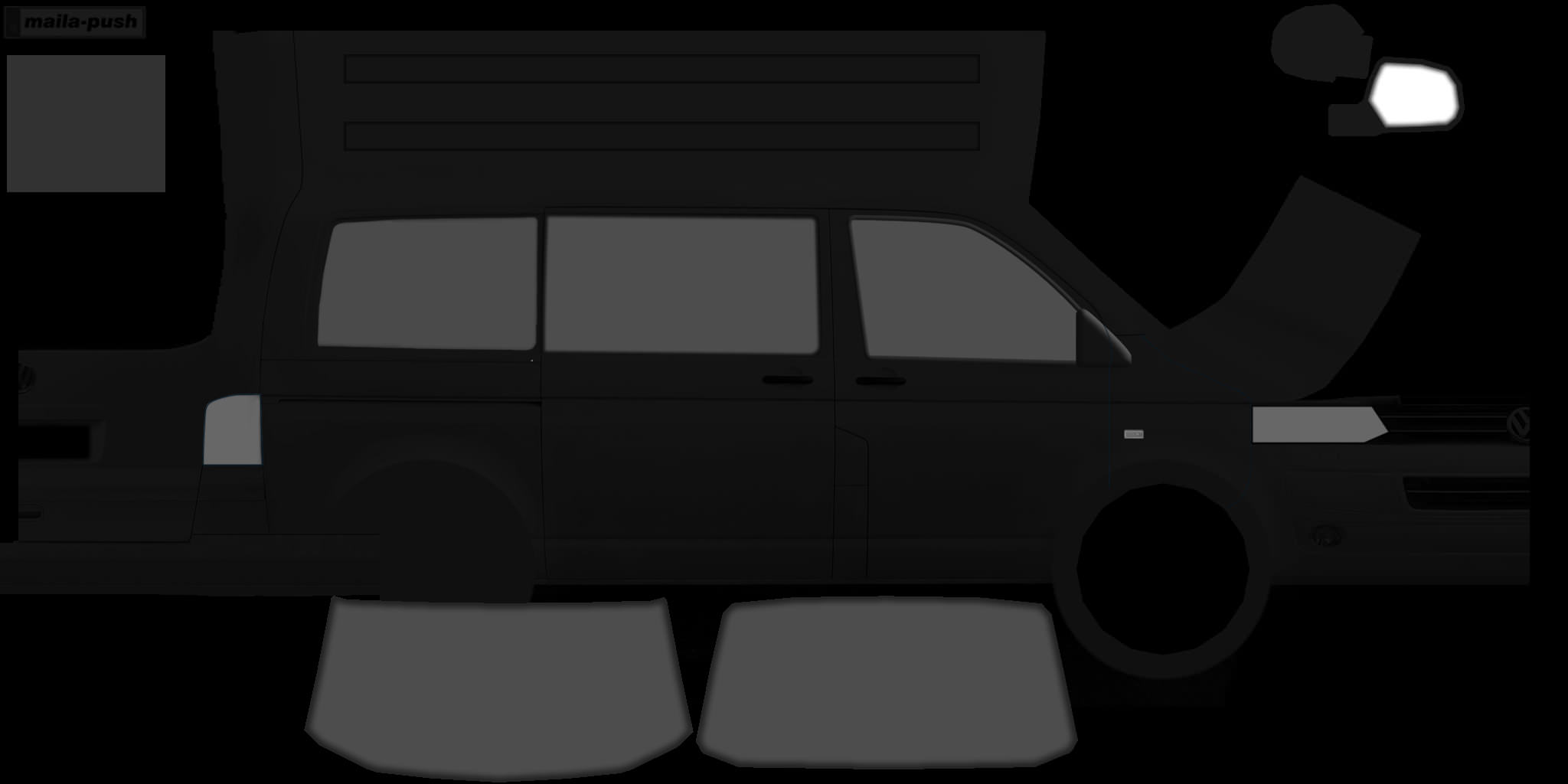 VW Van taxi 3D model_4