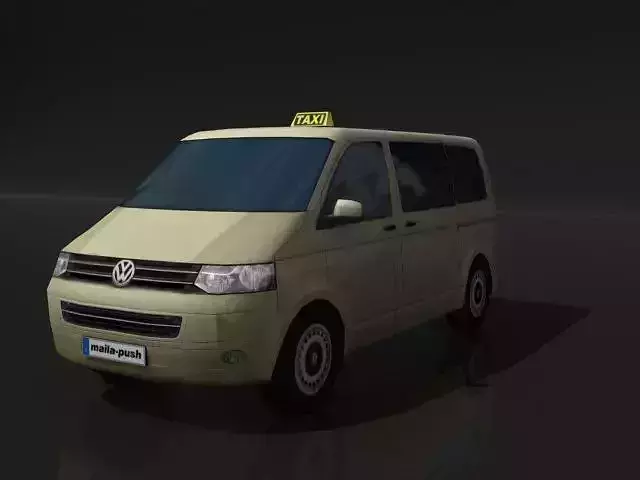 VW Van taxi 3D model