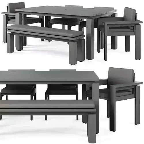 Walker Metal Outdoor Dining Set 