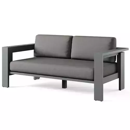Walker Metal Outdoor Loveseat 3D model