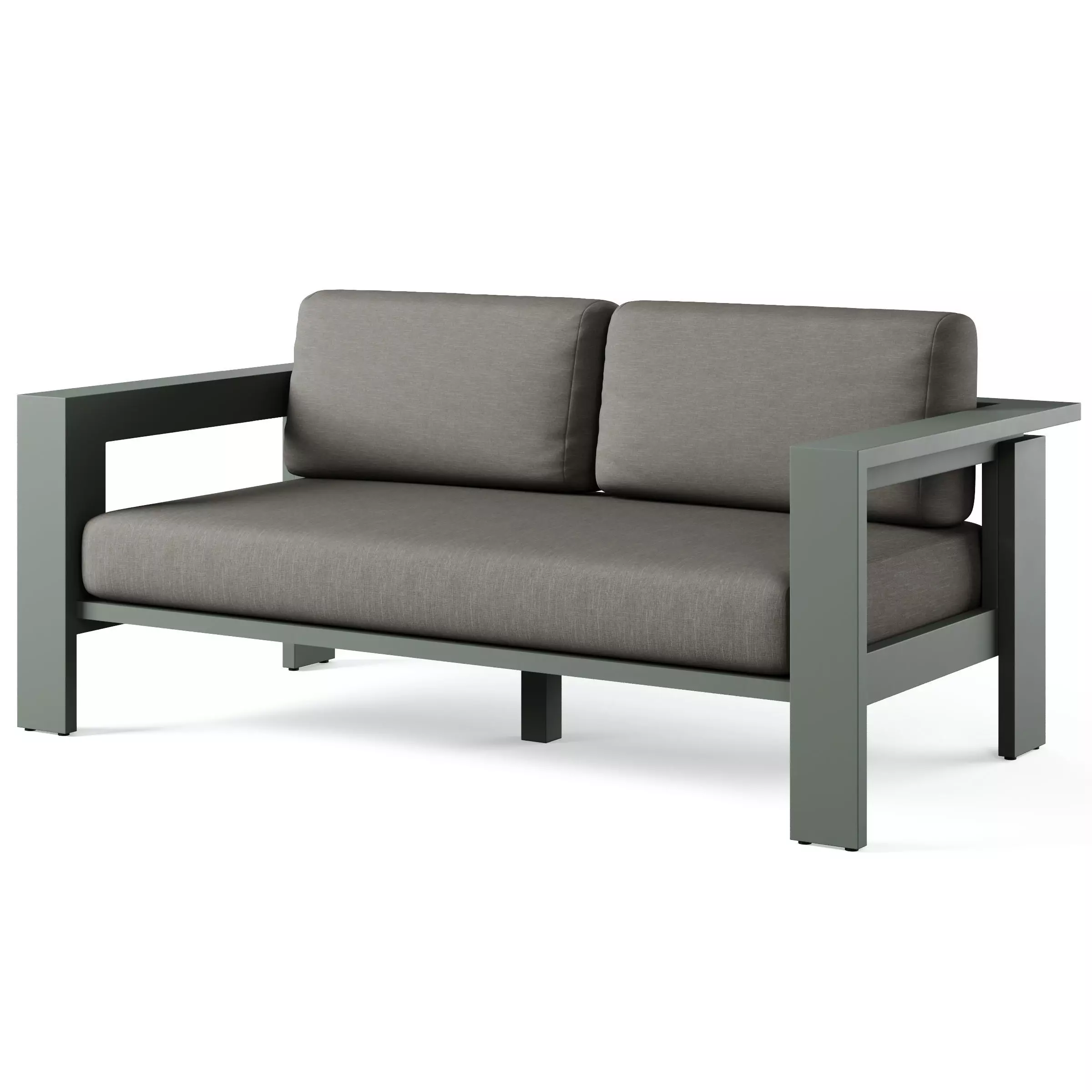 Walker Metal Outdoor Loveseat 3D model_0