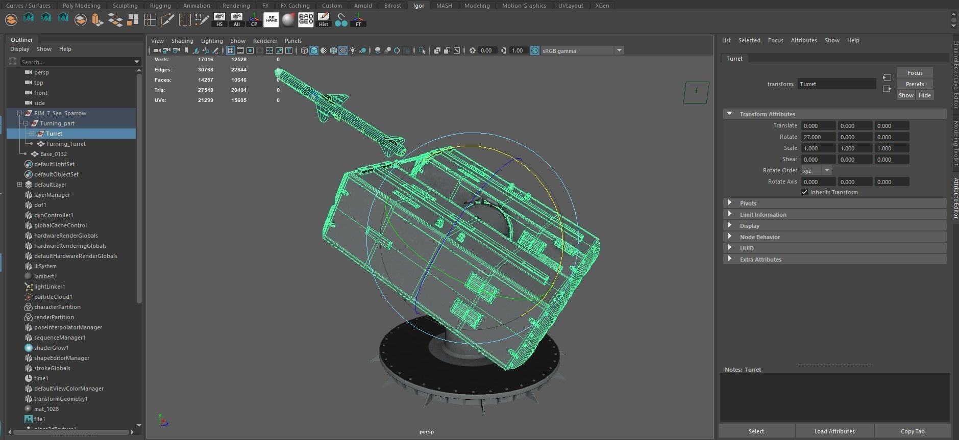 RIM-7 Sea Sparrow 3D model_13