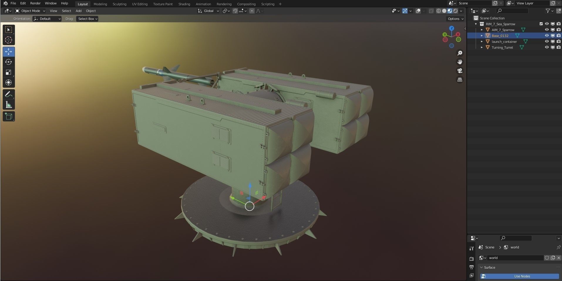 RIM-7 Sea Sparrow 3D model_10